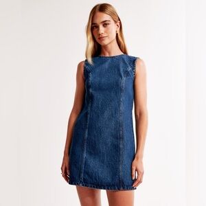 Abercrombie & Fitch Blue Sheath Mini Dress